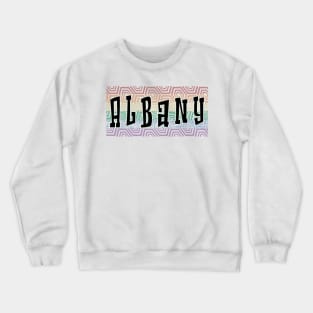 LGBTQ PATTERN AMERICA ALBANY Crewneck Sweatshirt